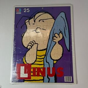 Vintage 1952 Milton Bradley Peanuts Linus 25 Piece Tray Puzzle Sealed 4351-2